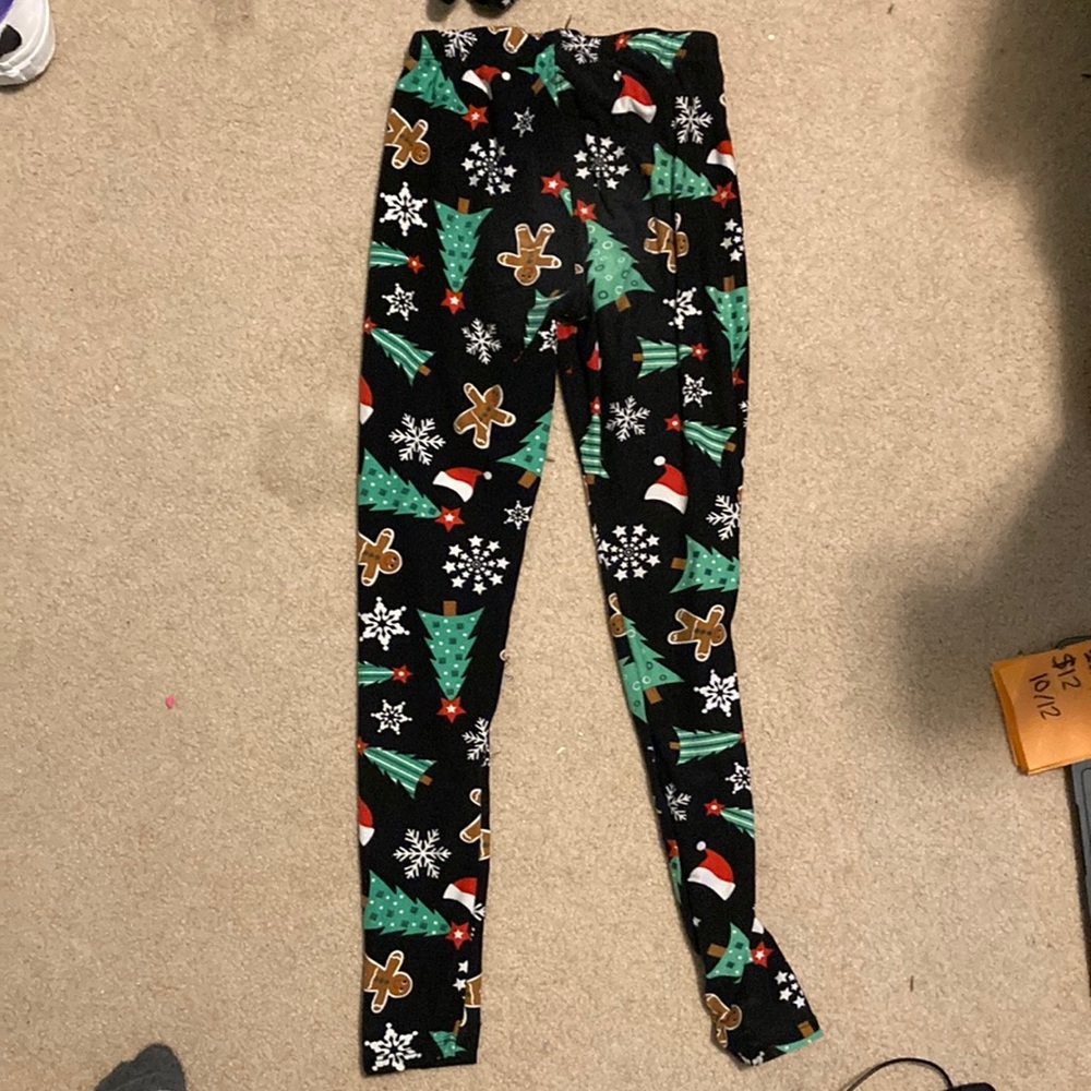 1st kiss girls Christmas leggings size kids 10/12
